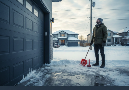 Stuck Garage Door? A GTA Homeowner’s Guide to  Winter Repairs