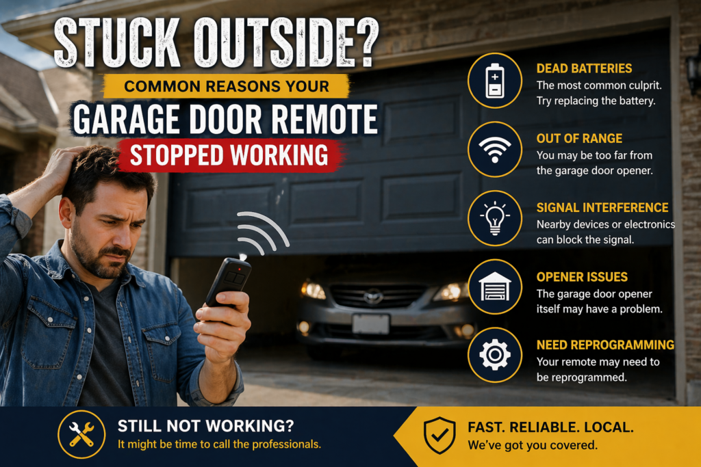 Stuck Outside? Common Reasons Your Garage Door Remote Stopped Working